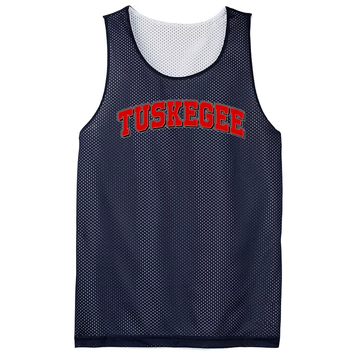 Tuskegee Sporty Logo Mesh Reversible Basketball Jersey Tank