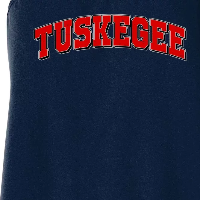 Tuskegee Sporty Logo Women's Racerback Tank