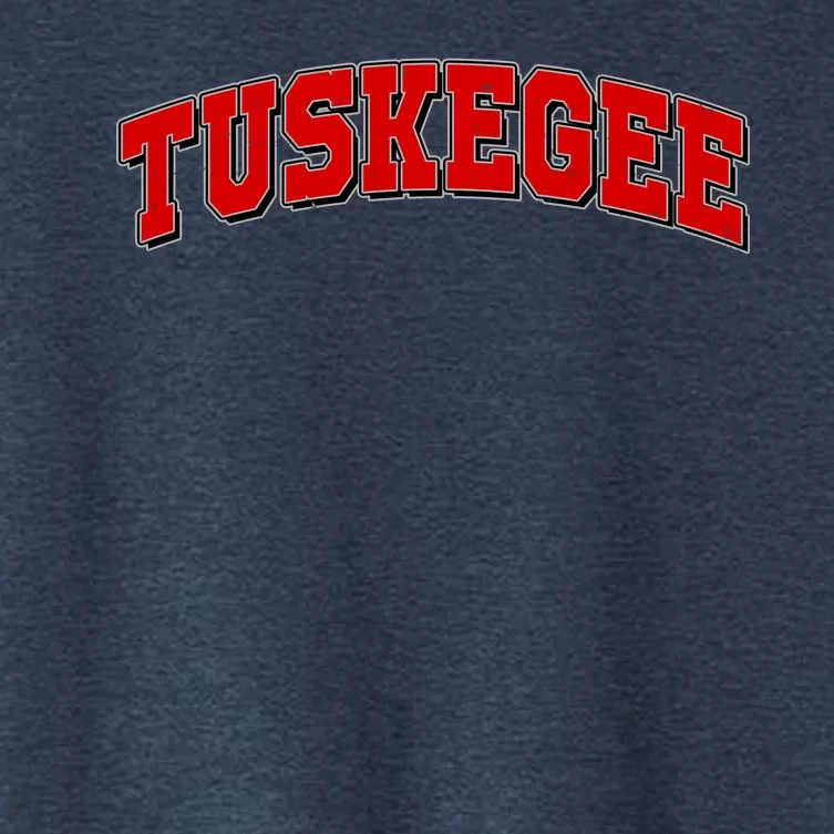 Tuskegee Sporty Logo Women's Crop Top Tee