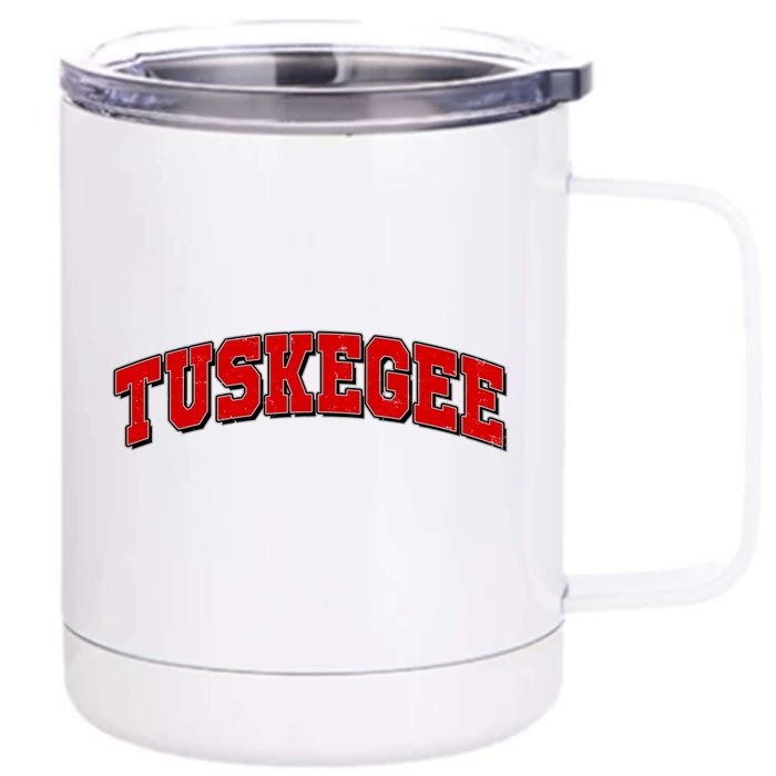 Tuskegee Sporty Logo Front & Back 12oz Stainless Steel Tumbler Cup