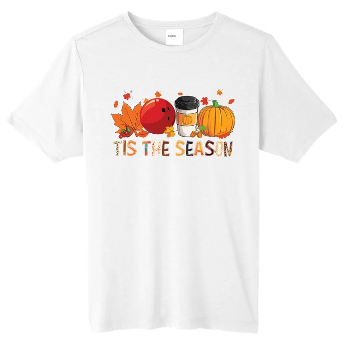 The Season Leopard Pumpkin Bowling Halloween Fall Leaf ChromaSoft Performance T-Shirt