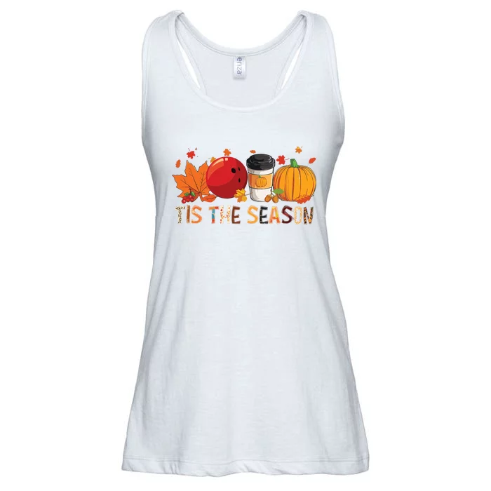 The Season Leopard Pumpkin Bowling Halloween Fall Leaf Ladies Essential Flowy Tank