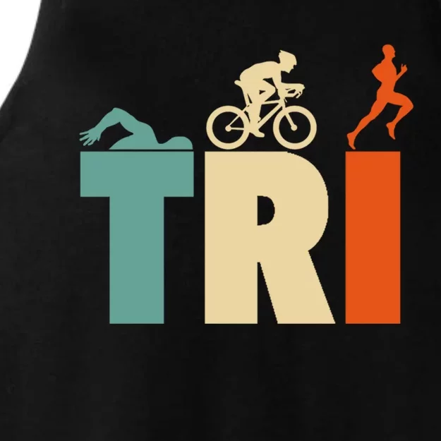 Triathlon Sport Lovers Gift Triathlon Gift Thletes Gift Ladies Tri-Blend Wicking Tank