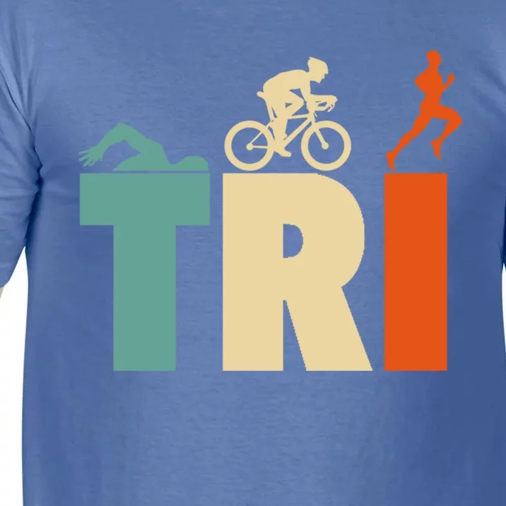 Triathlon Sport Lovers Gift Triathlon Gift Thletes Gift Comfort Colors T-Shirt