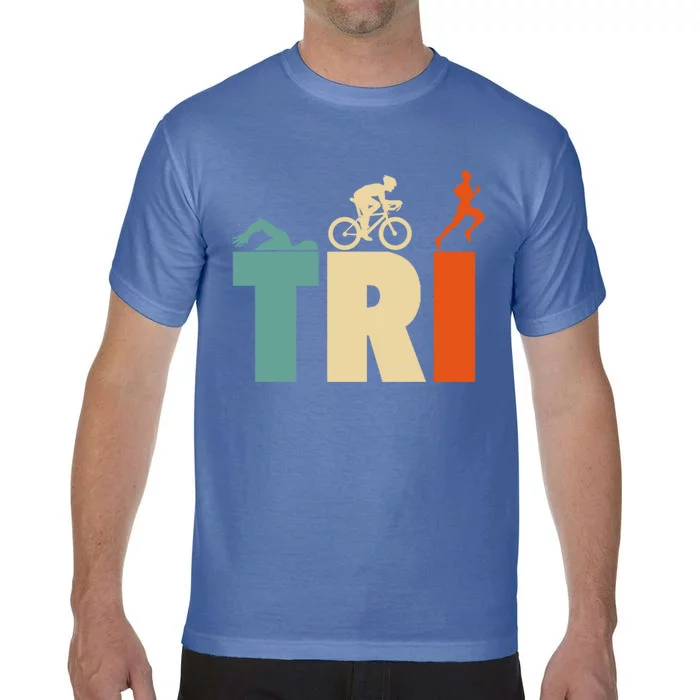 Triathlon Sport Lovers Gift Triathlon Gift Thletes Gift Comfort Colors T-Shirt