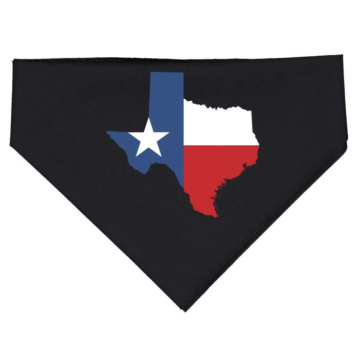 Texas State Lone Star Flag Map USA-Made Doggie Bandana