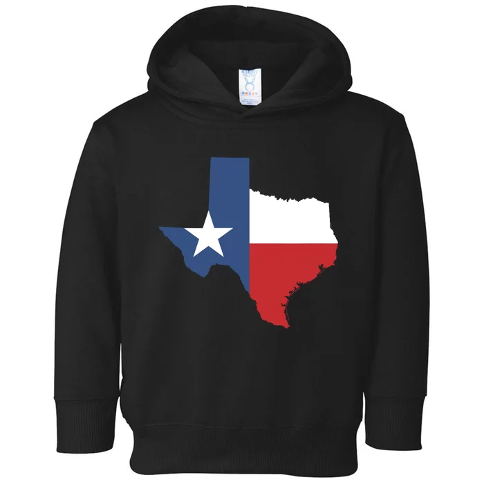 Texas State Lone Star Flag Map Toddler Hoodie