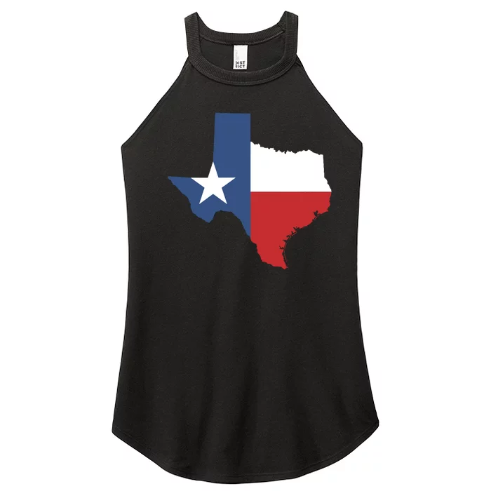 Texas State Lone Star Flag Map Women’s Perfect Tri Rocker Tank