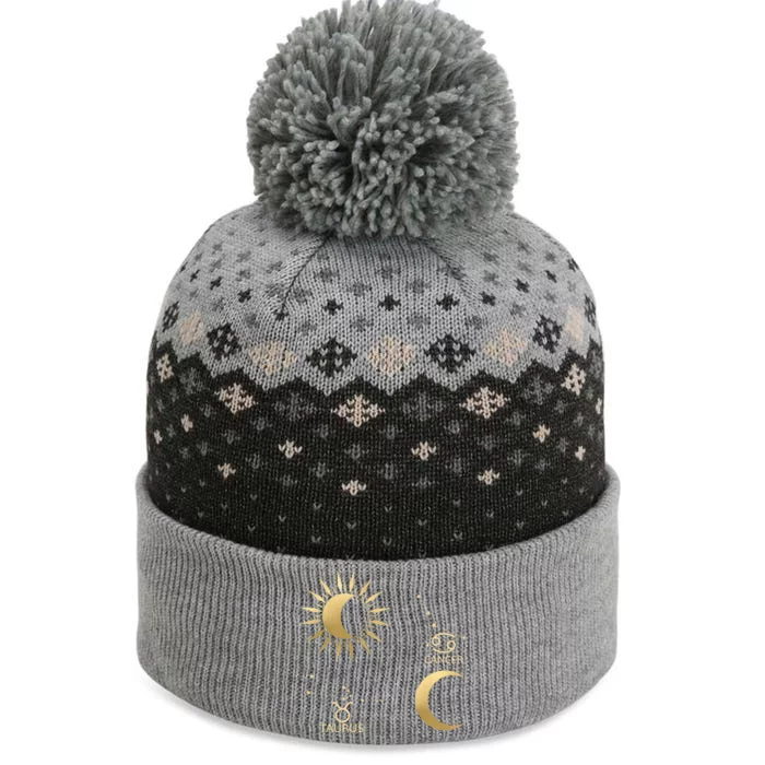 Taurus Suncancer Moon Zodiac Gift The Baniff Cuffed Pom Beanie