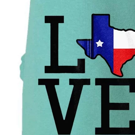 TEXAS State Map Love For Men Women Kids Doggie 3-End Fleece Hoodie