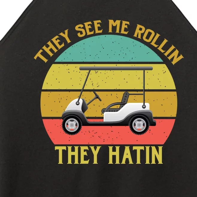 They See Me Rollin They Hatin Women’s Perfect Tri Rocker Tank