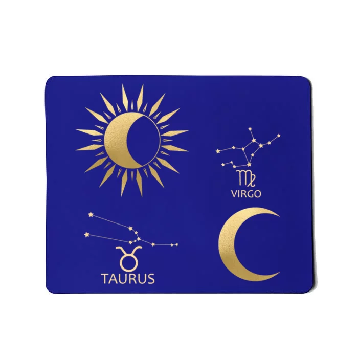 Taurus Sunvirgo Moon Zodiac Funny Gift Mousepad