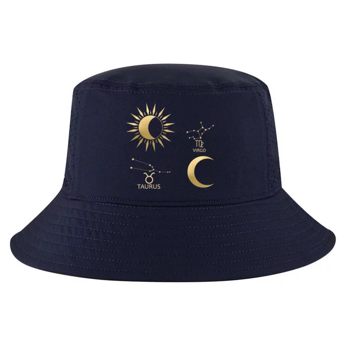 Taurus Sunvirgo Moon Zodiac Funny Gift Cool Comfort Performance Bucket Hat