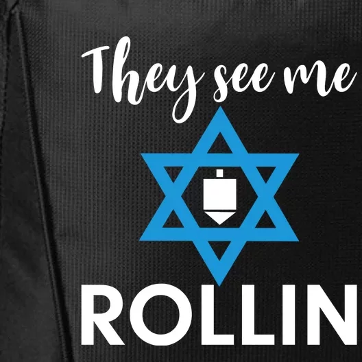 They See Me Rollin Dreidel Hannukah Gift City Backpack