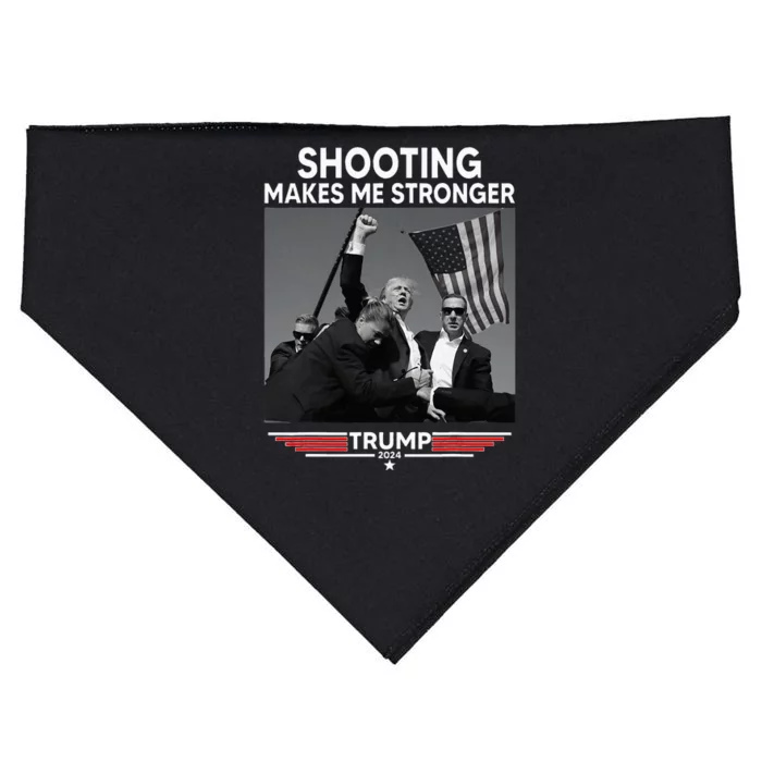 Trump Shooting Makes Me Stronger Shooting USA-Made Doggie Bandana