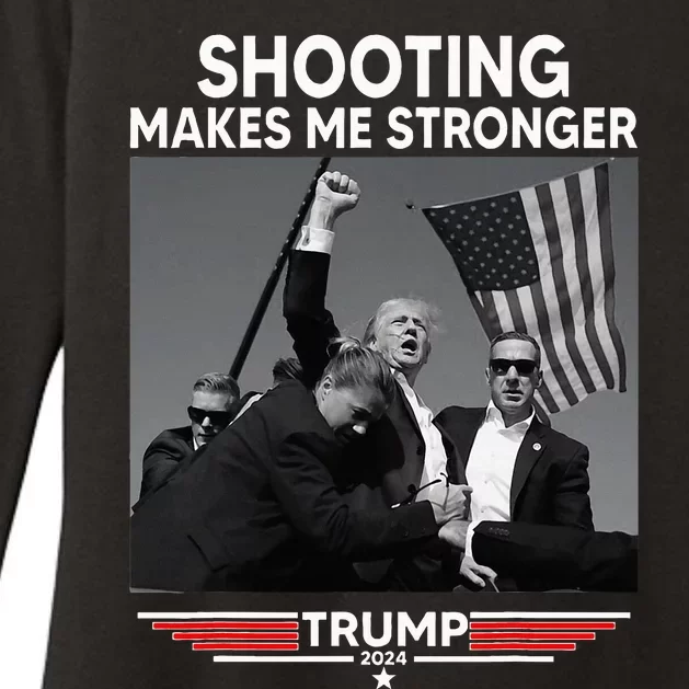 Trump Shooting Makes Me Stronger Shooting Womens CVC Long Sleeve Shirt