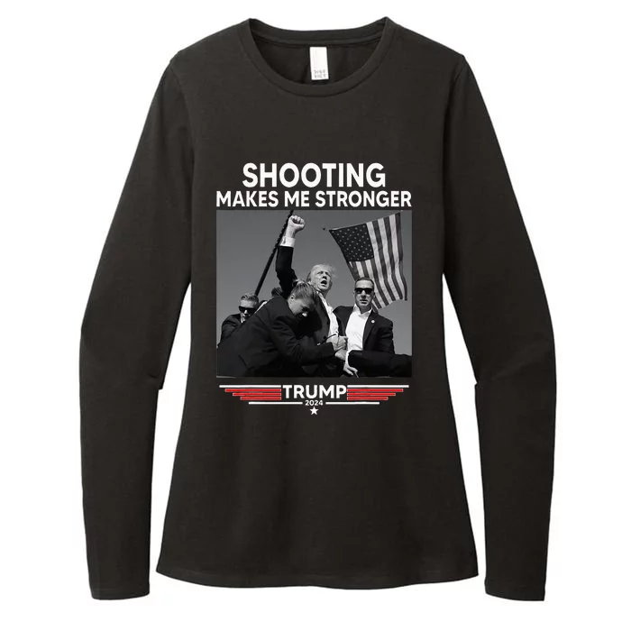 Trump Shooting Makes Me Stronger Shooting Womens CVC Long Sleeve Shirt