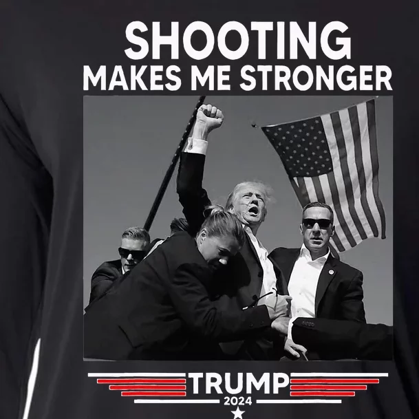 Trump Shooting Makes Me Stronger Shooting Cooling Performance Long Sleeve Crew