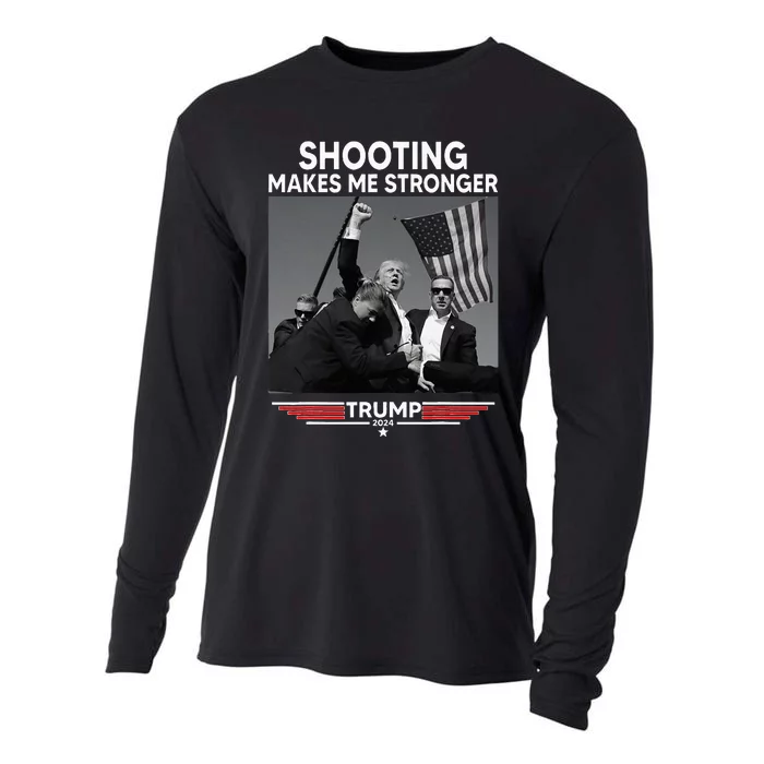 Trump Shooting Makes Me Stronger Shooting Cooling Performance Long Sleeve Crew