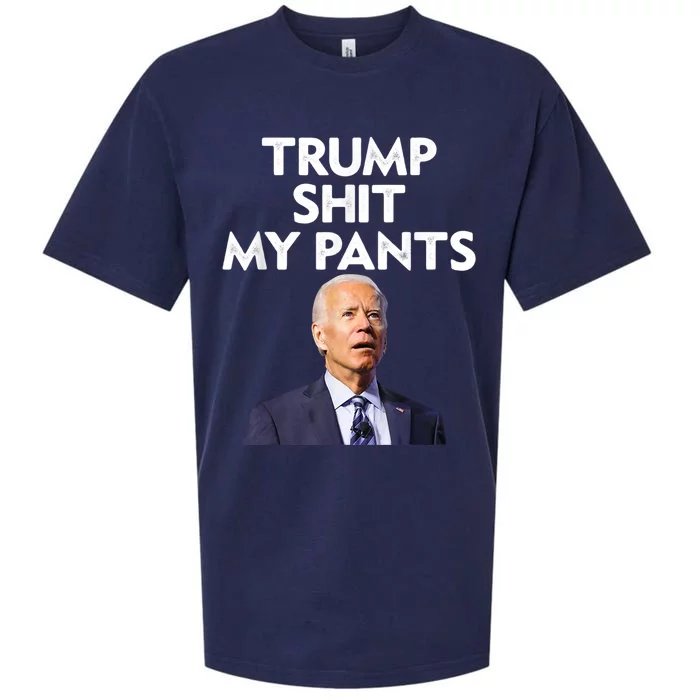 Trump Shit My Pants Joe Biden President Sueded Cloud Jersey T-Shirt