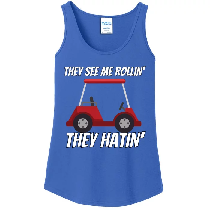 They See Me Rolling Golf Carmeaningful Gift Funny Golf Great Gift Ladies Essential Tank