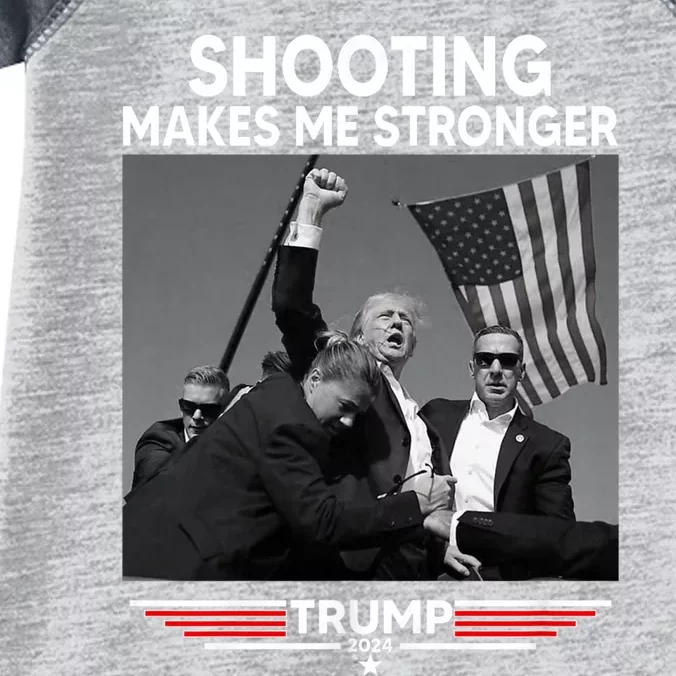 Trump Shooting Makes Me Stronger Shooting Infant Baby Jersey Bodysuit