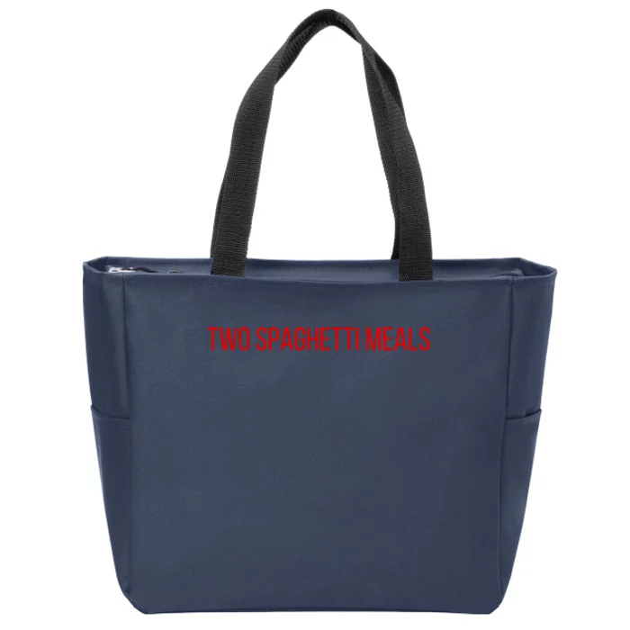 Two Spaghetti Meals Zip Tote Bag