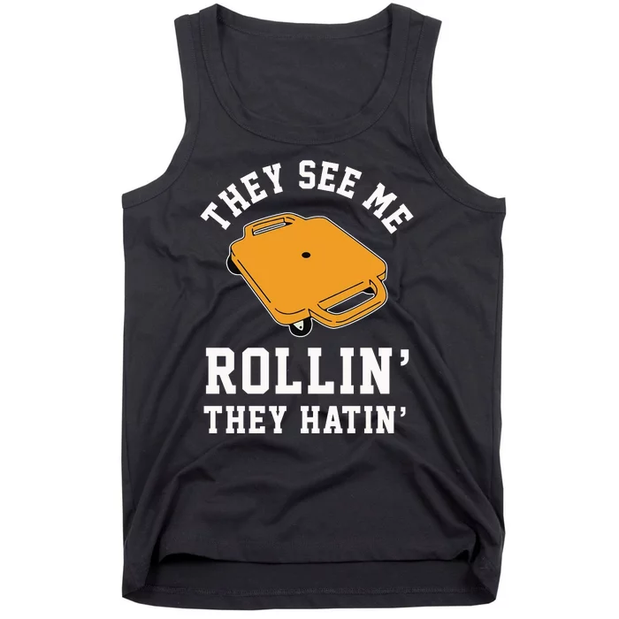 They See Me Rollin They Hatin 90s Scooter Funny Tank Top