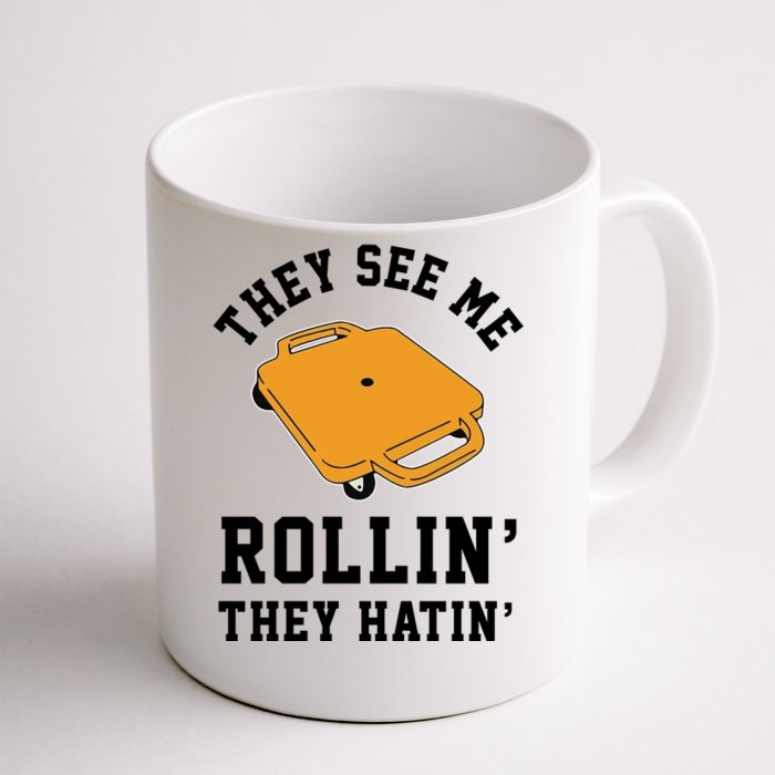 They See Me Rollin They Hatin 90s Scooter Funny Front & Back Coffee Mug