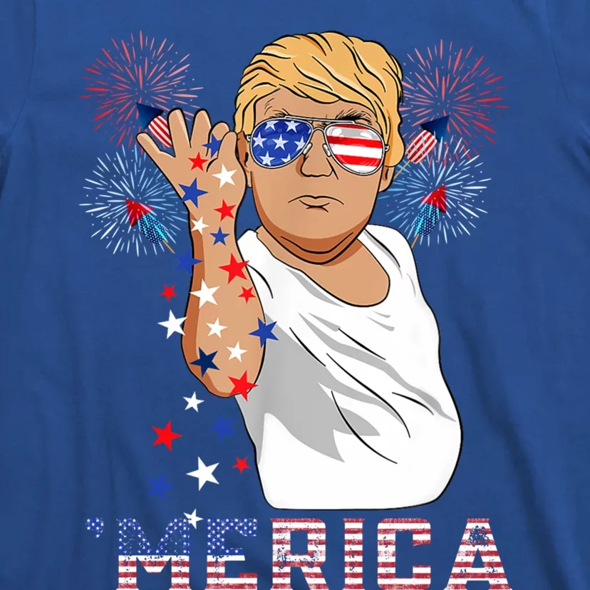 Trump Salt Merica Freedom 4th Of July Firework Trump Drunk Great Gift T-Shirt