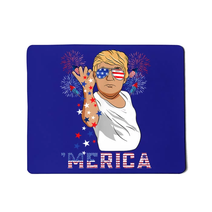 Trump Salt Merica Freedom 4th Of July Firework Trump Drunk Great Gift Mousepad