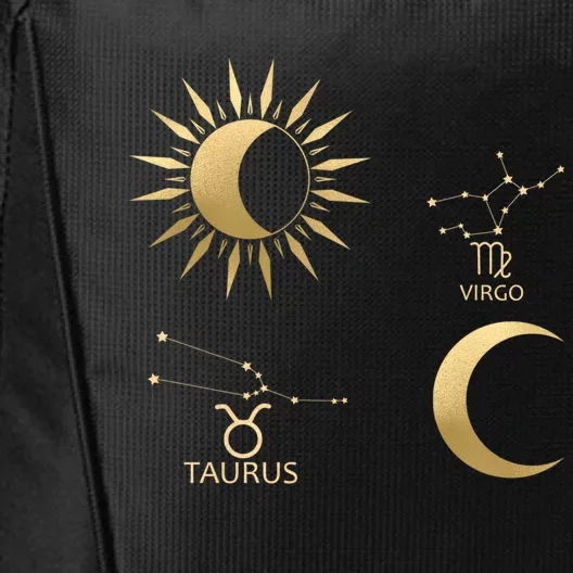 Taurus Sunvirgo Moon Zodiac Gift City Backpack