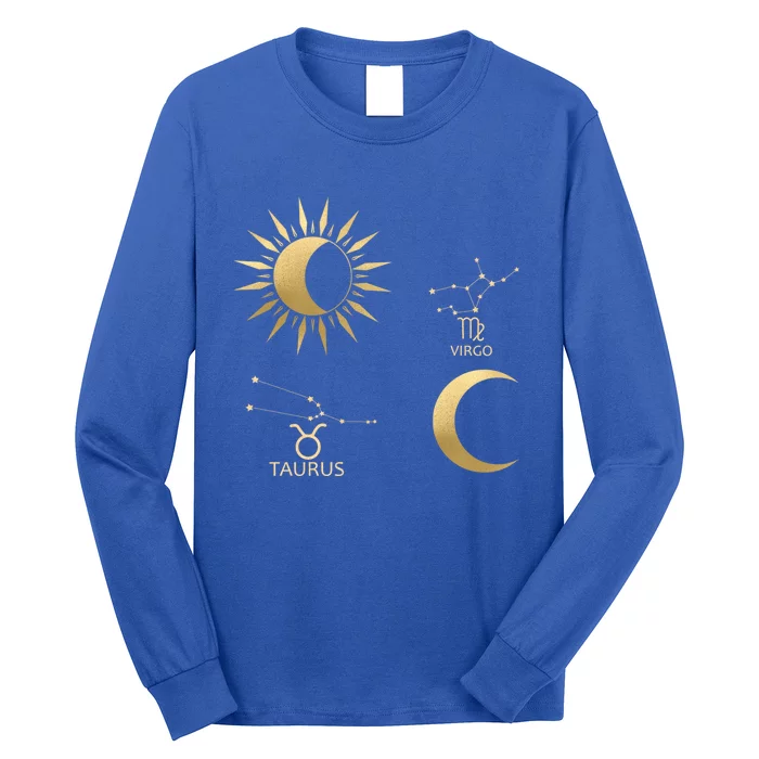 Taurus Sunvirgo Moon Zodiac Gift Long Sleeve Shirt