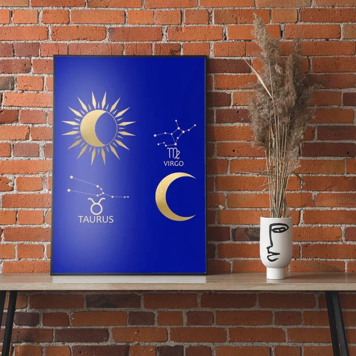 Taurus Sunvirgo Moon Zodiac Gift Poster