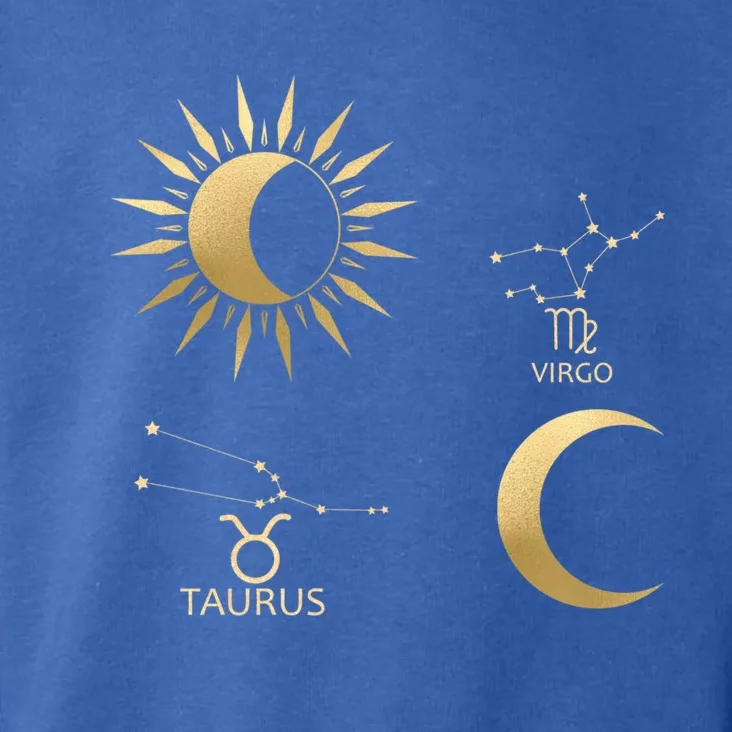 Taurus Sunvirgo Moon Zodiac Gift Toddler Hoodie