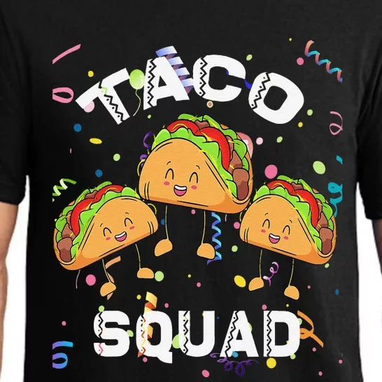 Taco Squad Mexican Party Lover Cinco De Mayo Crew Pajama Set