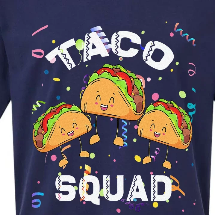 Taco Squad Mexican Party Lover Cinco De Mayo Crew Sueded Cloud Jersey T-Shirt