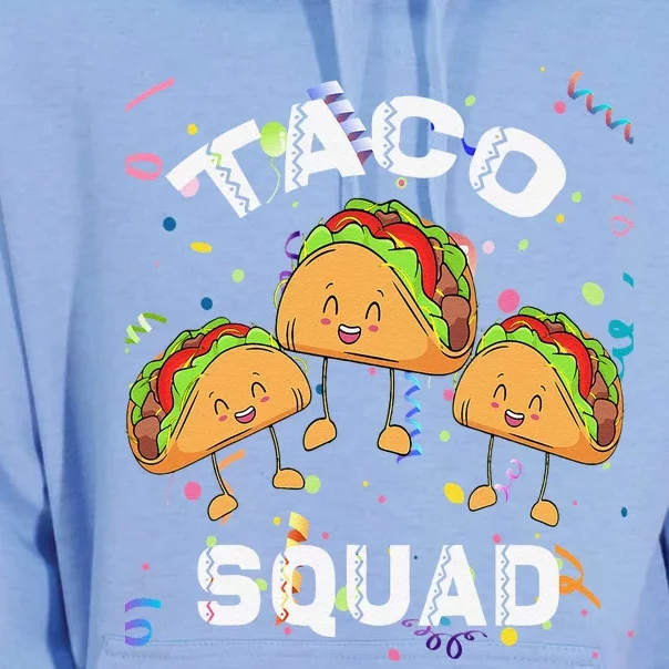 Taco Squad Mexican Party Lover Cinco De Mayo Crew Unisex Surf Hoodie