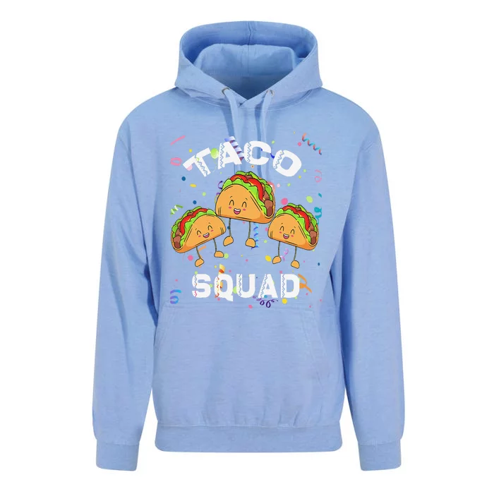 Taco Squad Mexican Party Lover Cinco De Mayo Crew Unisex Surf Hoodie