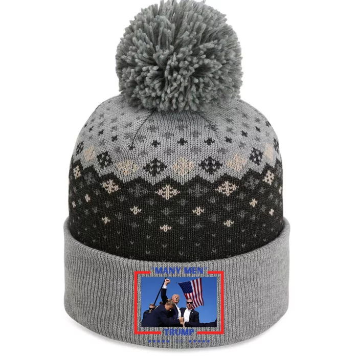 Trump Shot Many The Baniff Cuffed Pom Beanie