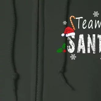 Team Santa | Merry Christmas Full Zip Hoodie