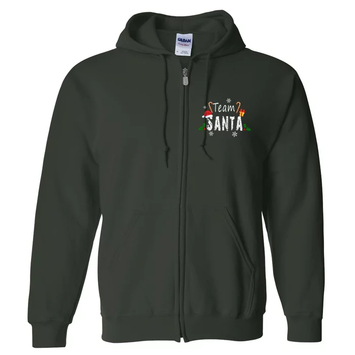 Team Santa | Merry Christmas Full Zip Hoodie