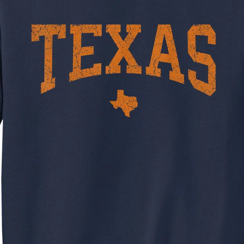 Texas State Map Distressed Sweatshirt