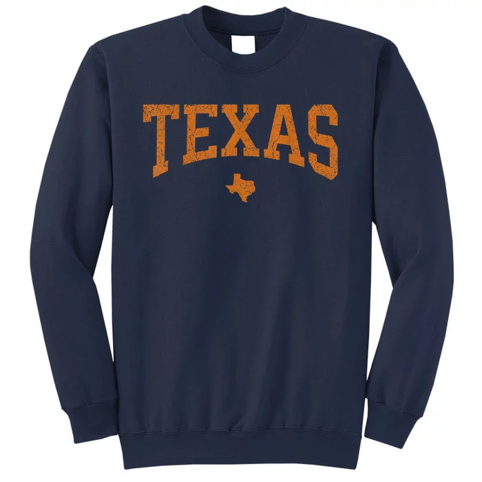 Texas State Map Distressed Sweatshirt