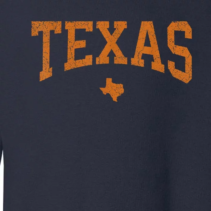 Texas State Map Distressed Toddler Sweatshirt