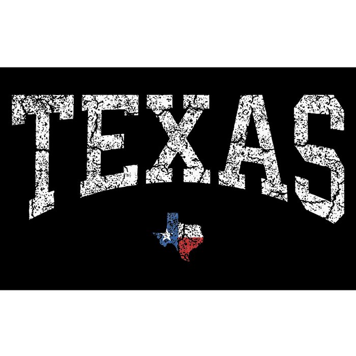 Texas State Map Flag Bumper Sticker