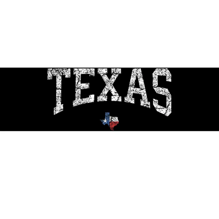 Texas State Map Flag Bumper Sticker