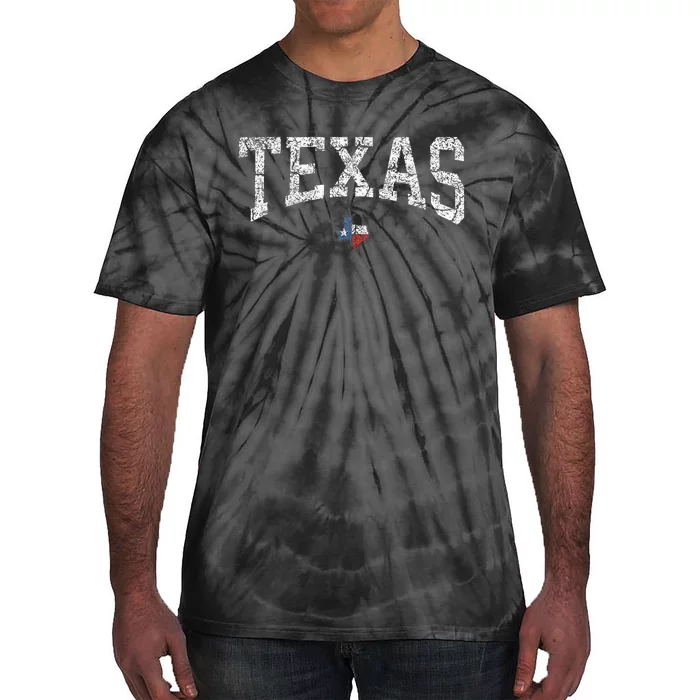 Texas State Map Flag Tie-Dye T-Shirt