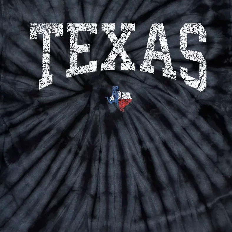 Texas State Map Flag Tie-Dye T-Shirt