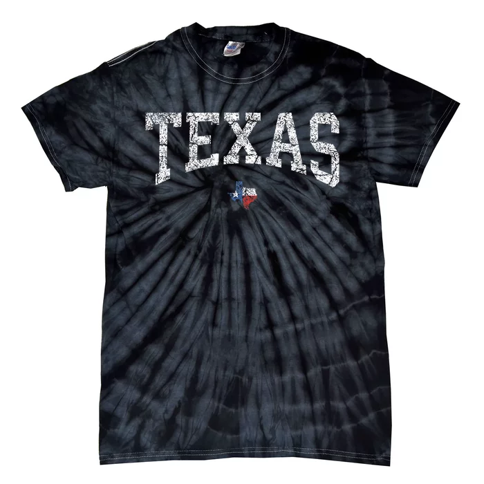 Texas State Map Flag Tie-Dye T-Shirt